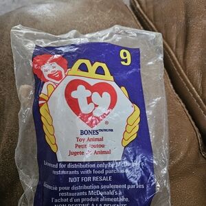 McDonalds Ty Bones Toy Animal in Packaging. Unopened